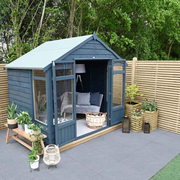 Thorndown-Cavepool-Grey-and-Bishop-Blue-Wood-Paint-on-Forest-Oakley-Summerhouse_sq