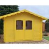 Thorndown-Golden-Somer-Wood-Paint-on-Fencing-Centre-Madrid-cabin