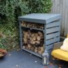 Thorndown-Mercury-Grey-Wood-Paint-on-Hutton-Log-Store4