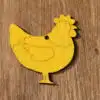 Thorndown-Mustard-Yellow-wood-paint-chicken