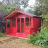 Thorndown-Rowan-Berry-Red-Wood-Paint-on-Taunton-Sheds-Summerhouse