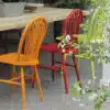 Thorndown-Sundowner-Orange-Rowan-Berry-Red-and-Gromwell-Green-chairs-Love-Your-Garden-Oxford