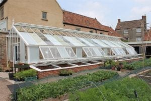 Thorndown Peelable Glass Paint greenhouse shading at Bishops Palace