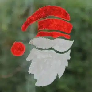 Santa-stencil-Peelable-Glass-Paint