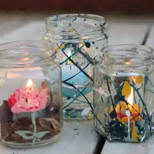 Thorndown-Peelable-Glass-Paint-decorated-jam-jar-candles