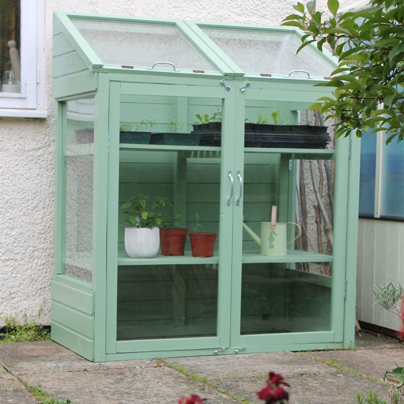 Painting a Mini Greenhouse with Thorndown Wood Paint Thorndown Paints