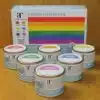 Rainbow Peelable Glass Paint Pack x 6 colours - Image 3