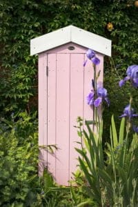 Thorndown-Cheddar-Pink-Wood-Paint-on-Forest-Shed
