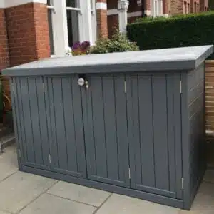 Thorndown-Mercury-Grey-Wood-Paint-on-Bike-Shed-Co-store