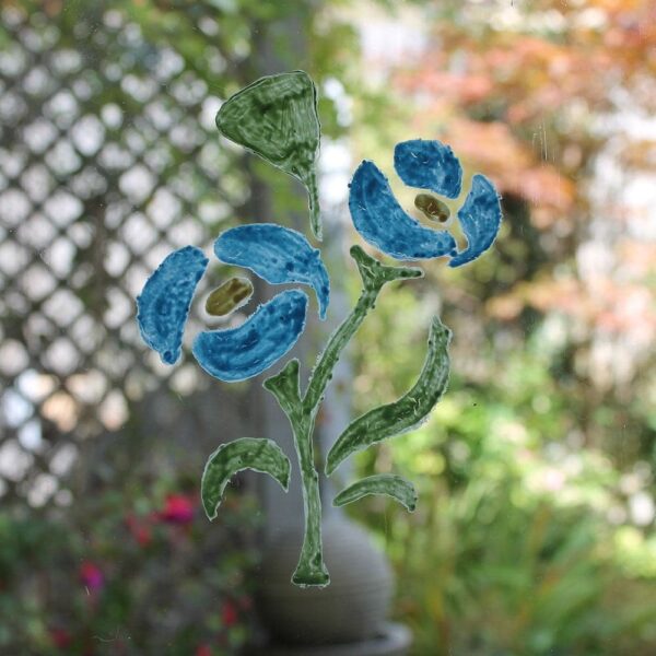 Adonis-Blue-and-Cathedral-Green-flower-stencil