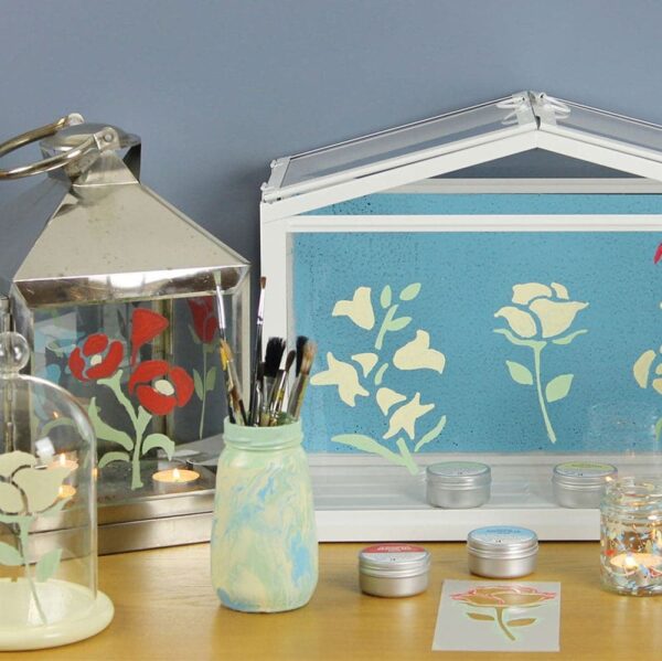 Glass-Paint-Summer-Floral-Craft-Pack-arrangement