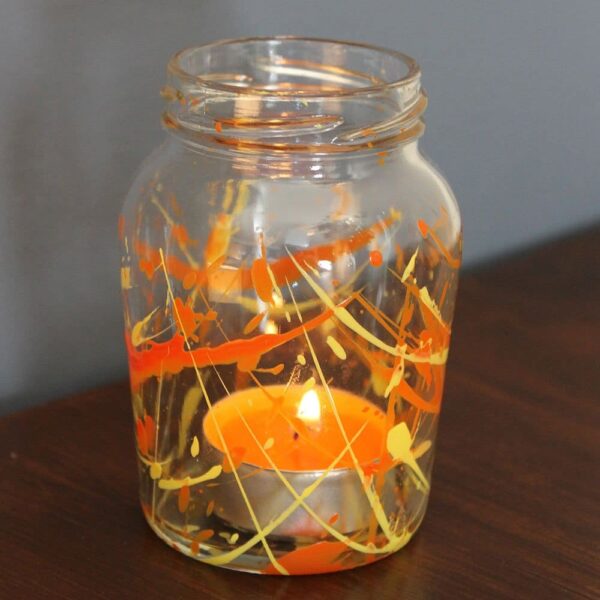 Ogre-Orange-and-Wizard-Yellow-tea-light-jar