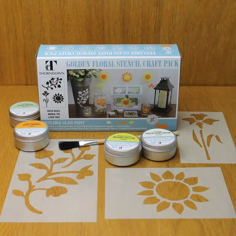 Thorndown-Golden-Floral-Stencil-Craft-Pack