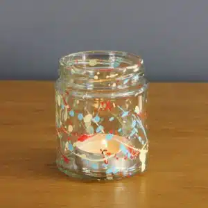 Thorndown-Peelable-Glass-Paint-Summer-Floral-splatter-tea-light-jam-jar