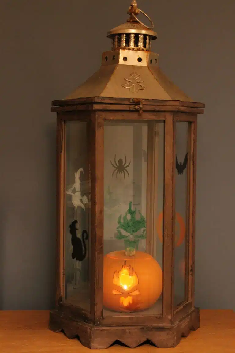 Halloween-lantern-painted-with-stencils-and-Thorndown-Peelable-Glass-Paint