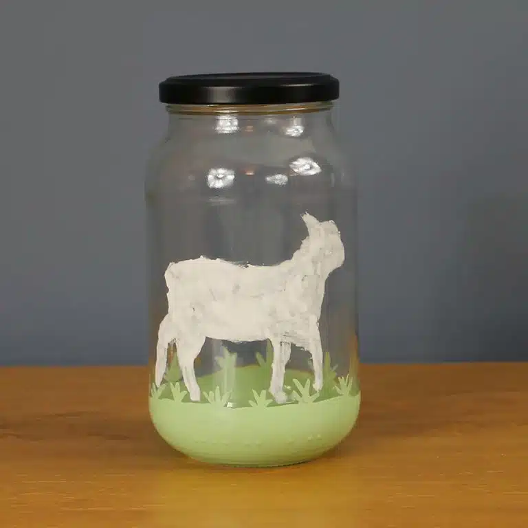 Thorndown-Peelable-Glass-Paint-Lamb-jar