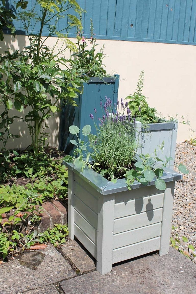 Forest-Planters-painted-with-Thorndown-Wood-Paint