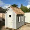 Thorndown-Zinc-Grey-and-Chantry-Cream-Wood-Paint-on-Wood-and-Space-Shed