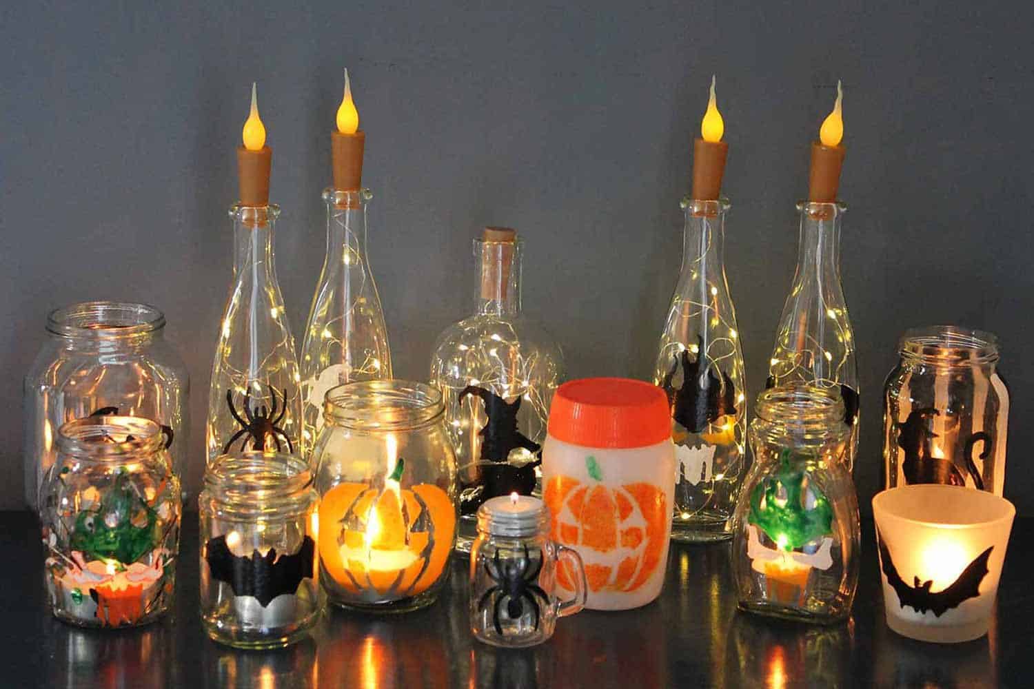 Thorndown-Peelable-Glass-Paint-Halloween-Stencils-bottle-and-tea-lights_2