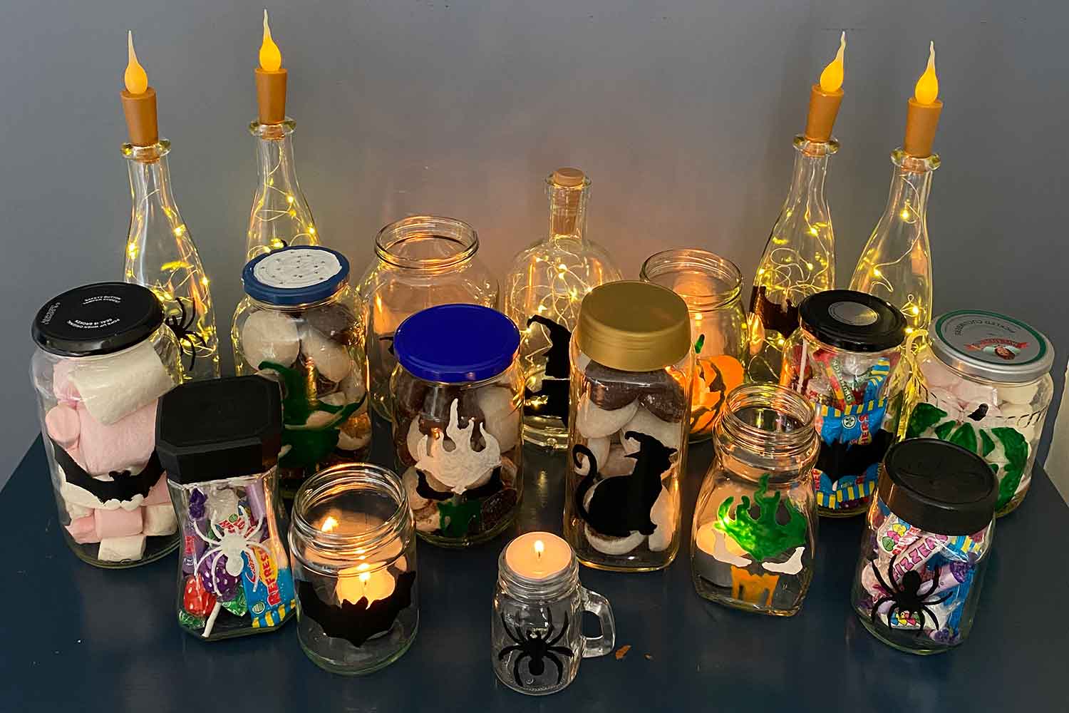 Thorndowns-Peelable-Glass-Paint-Halloween-stencil-on-treat-jars_3