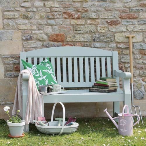 Thorndown-Tree-Lichen-Wood-Paint-on-Forest-Harvington-Bench-C2s-1