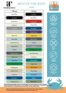 Thorndown Peelable Glass Paint Best Selling Colours 2021 web