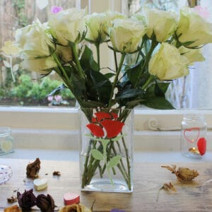 Thorndown-Peelable-Glass-Paint-rose-stencil-on-vase