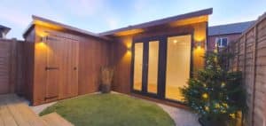 Thorndown-Ash-Wood-Paint-on-Roundpeg-Sound-Studio-with-shed