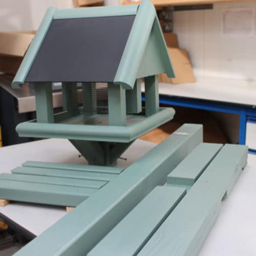 Hutton-Epsom-Bird-Table_painted-Thorndown-Bullrush-Green-Wood-Paint_2
