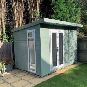 Roundpeg-Outdoor-Buildings_Old Sage Green Wood Paint