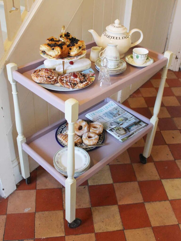 Thorndown-Rock-Rose-and-Doulting-Stone-Wood-Paint-on-tea-trolley_1