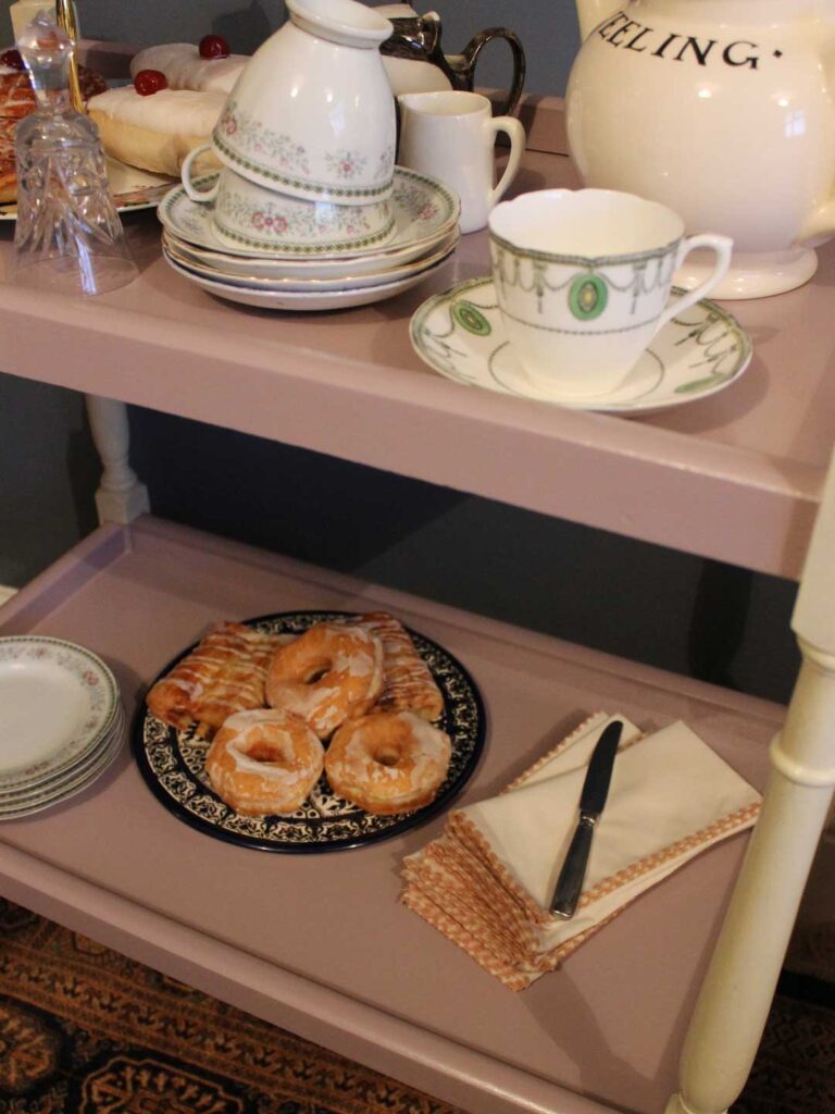 Thorndown-Rock-Rose-and-Doulting-Stone-Wood-Paint-on-tea-trolley_5